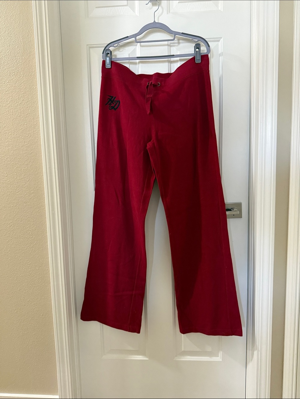 Harley-Davidson Red Lounge Pants with Drawstring.